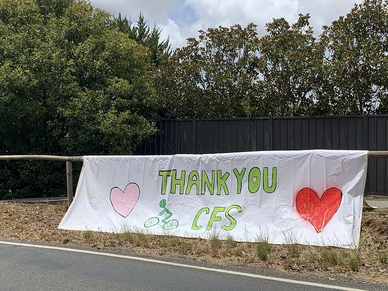 Thanking the Country Fire Service
